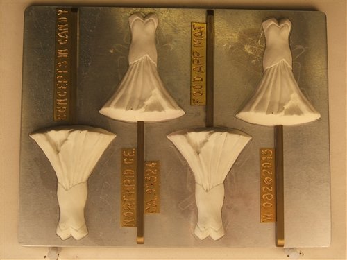 Mermaid Dress Wedding Chocolate Candy Mold W082 - Silicone Baking Mold for DIY Chocolate, Candy, Soap Making - Perfect for Bridal Showers, Wedding Favors, and Birthday Parties