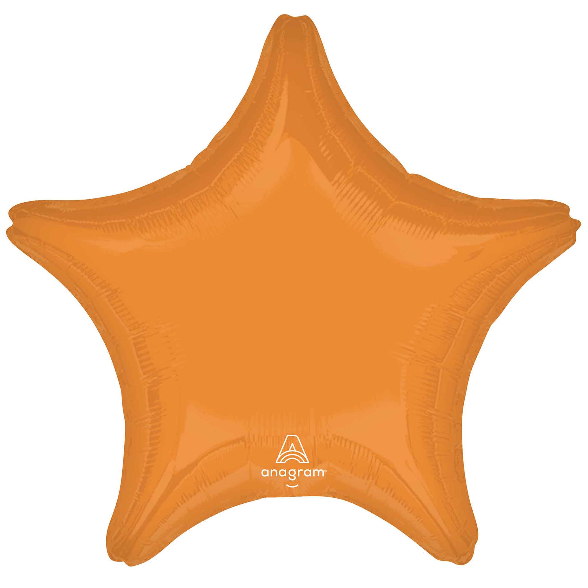 45cm Standard Star XL Vibrant Orange Foil Balloon - Perfect for Birthday Parties, Baby Showers & Holiday Decorations