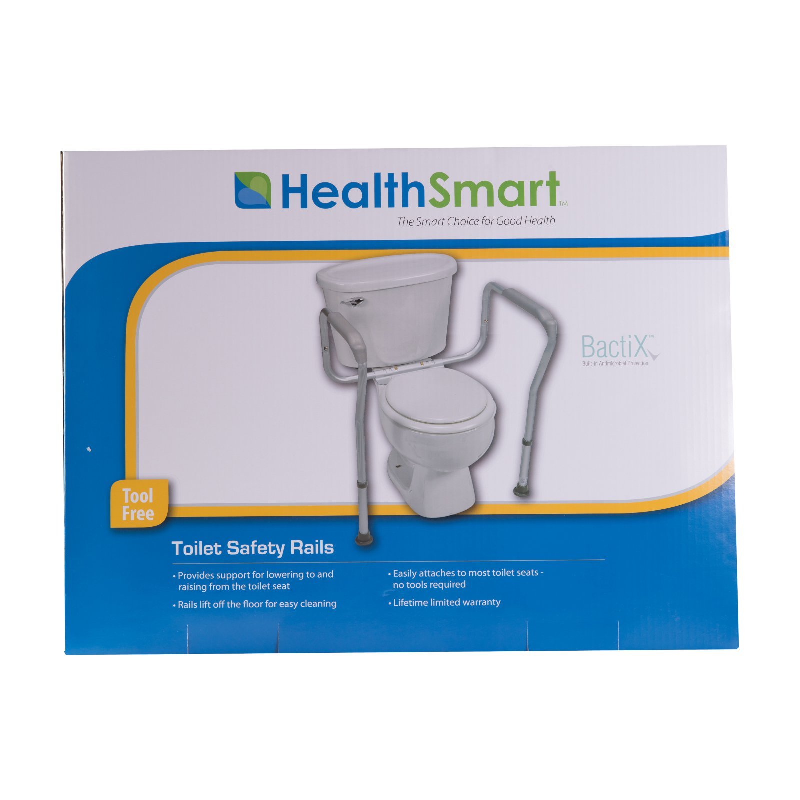 **HealthSmart Adjustable Toilet Safety Rails - Bathroom Handles & Stability Frame for Elderly & Disabled - Non-Slip Support for Safe Toilet Use, Shower & Bathroom Mobility Aid**    *(Use Cases: Ideal for seniors, post-surgery recovery, and individuals with limited mobility to enhance bathroom safety and independence.)*