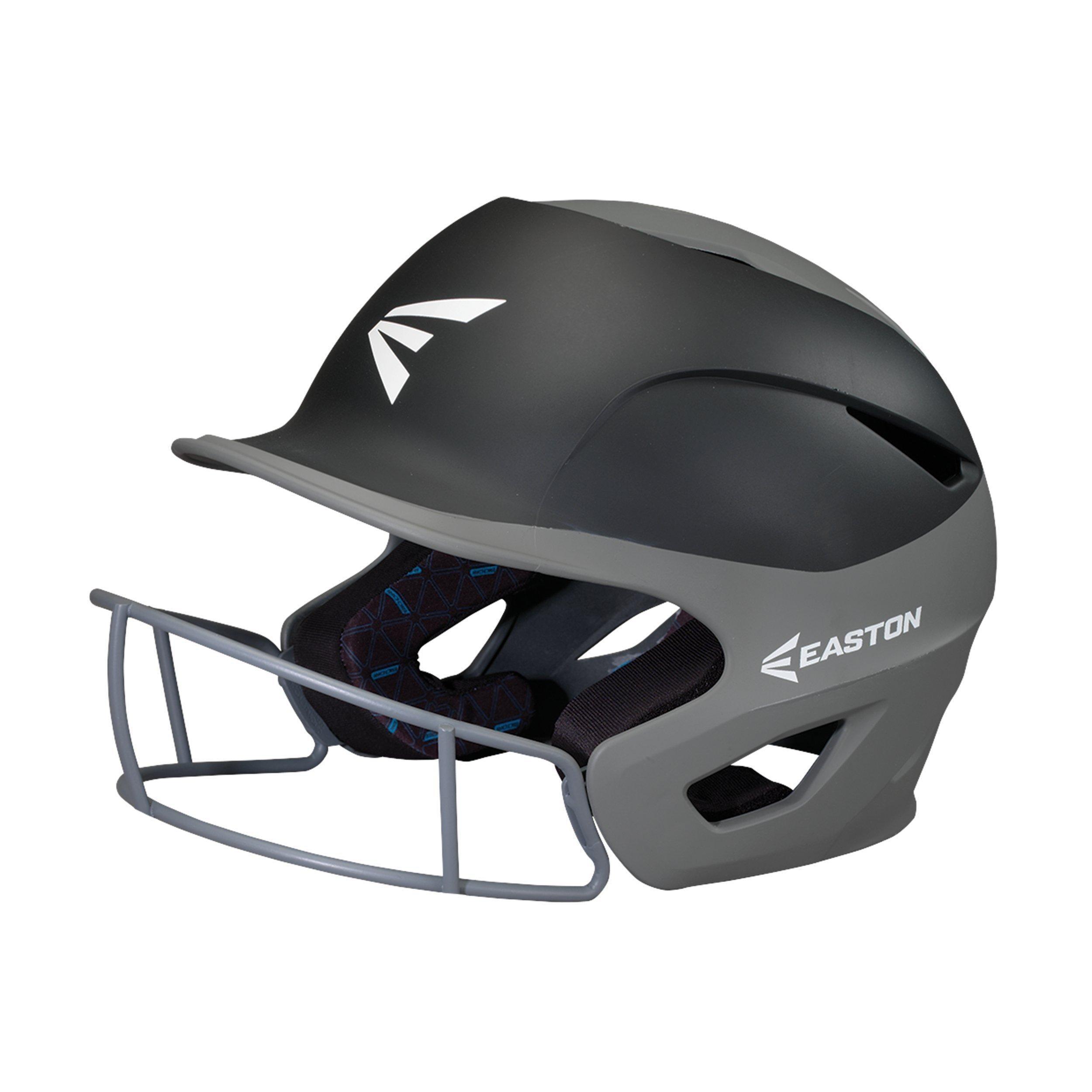 Easton Prowess Grip Two-Tone Fastpitch Softball Batting Helmet with Face Mask - Lightweight Protection for Youth & Adult Players in Games & Practice