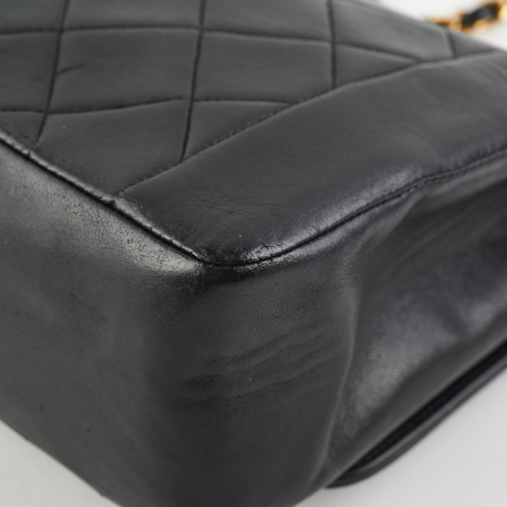 Chanel Medium Diana Black Leather Shoulder Bag - Luxury Designer Handbag for Women | Perfect for Work, Travel & Evening Events