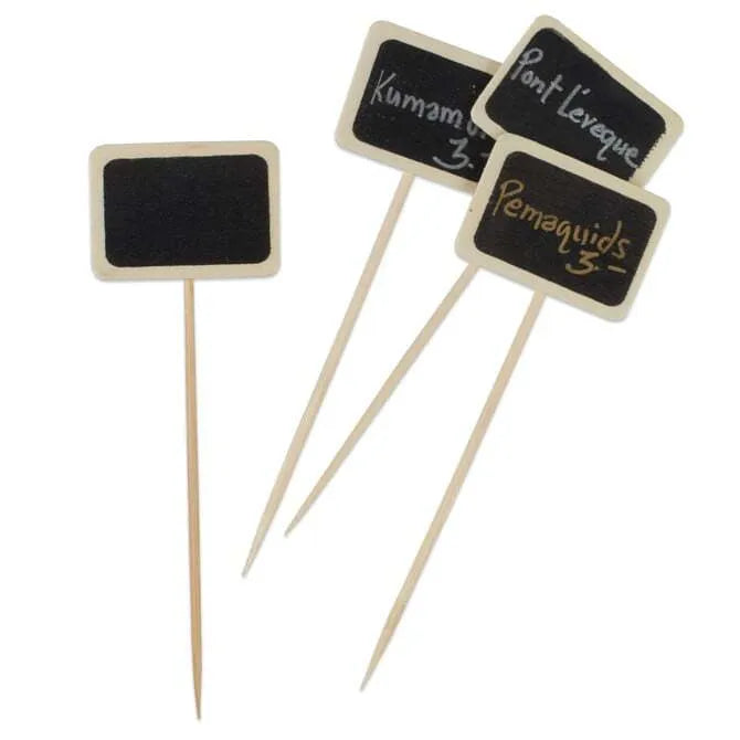 Comatec Slate Stick Cocktail Picks - 12 Pack Natural Stone Drink Stirrers for Whiskey, Martini & Cocktails - Elegant Bar Accessories for Home, Party & Wedding Decor