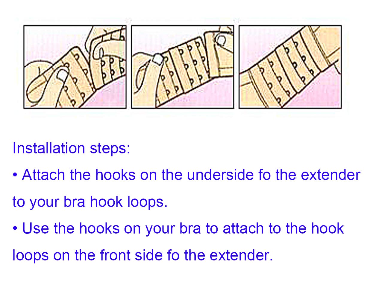Tamlien Bra Extender 2 Hook/3 Hook/4 Hook/5 Hook - Soft & Comfortable Bra Band Extension for Women - Perfect for Pregnancy, Weight Fluctuations & Comfortable All-Day Wear