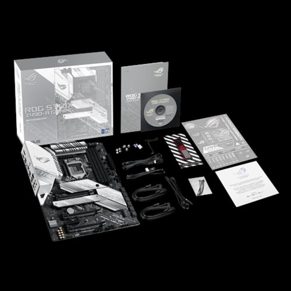 ASUS ROG STRIX Z490-A Gaming Motherboard - Intel LGA 1200 Socket, ATX Form Factor, WiFi 6, PCIe 4.0, RGB Lighting (3-Year Warranty) - Perfect for PC Gaming, Streaming & Content Creation