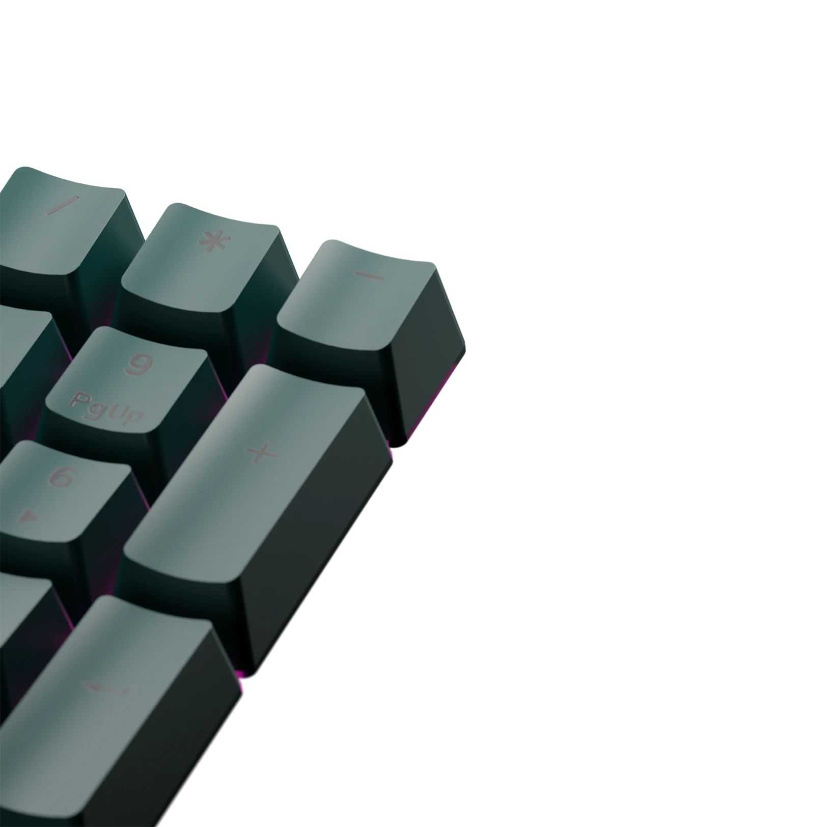 Custom Keycaps for Mechanical Keyboards - Totem Green Design - Durable PBT Material - Perfect for Gaming, Typing & Office Use