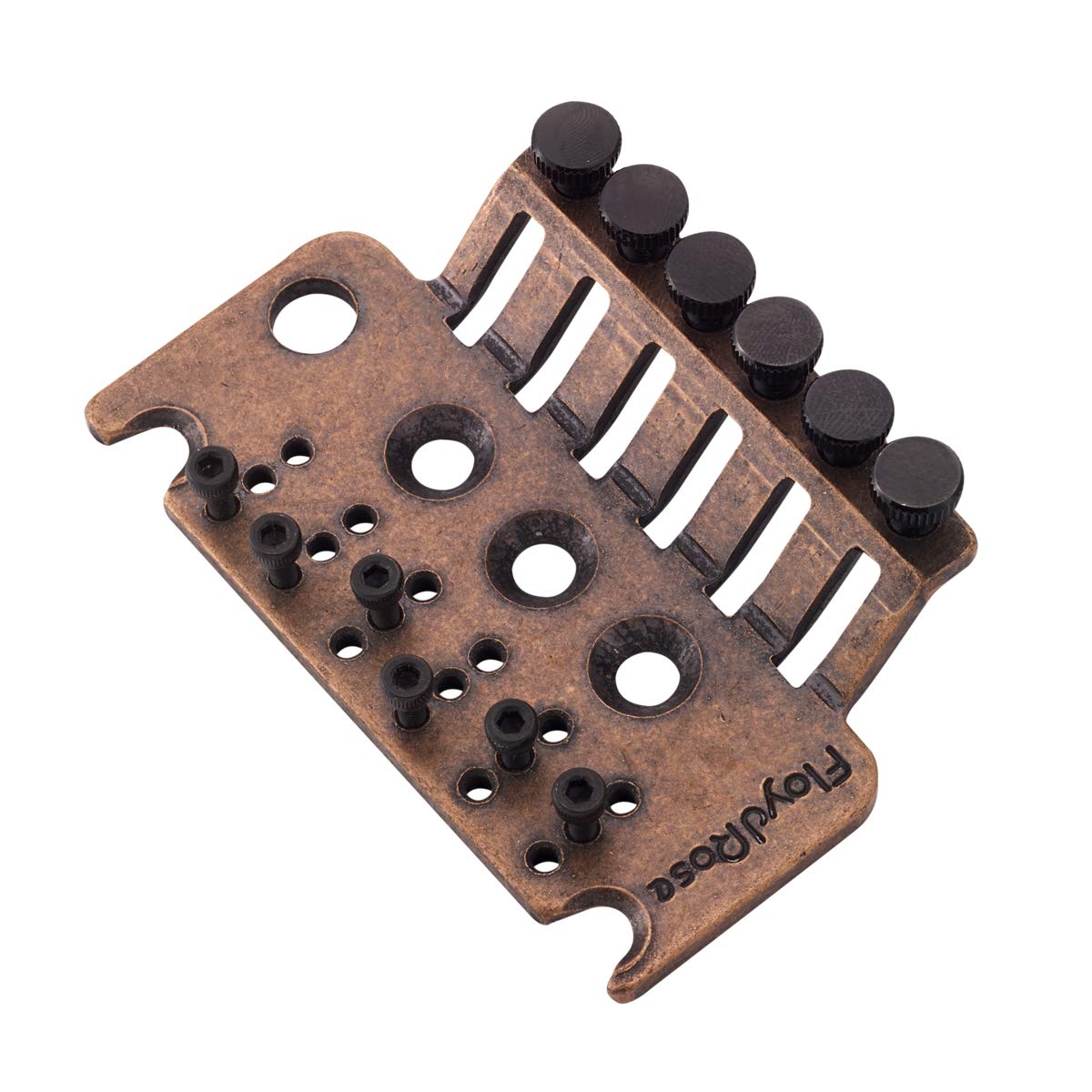 Floyd Rose 1000 Series Tremolo Bridge Base Plate - Antique Bronze Finish for Electric Guitar Upgrades & Repairs | Perfect for Hard Rock & Metal Guitarists