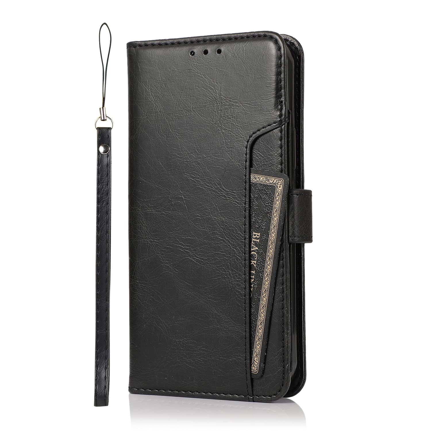 SaharaCase Genuine Leather Wallet Case for Apple iPhone 13 Pro Max 6.7