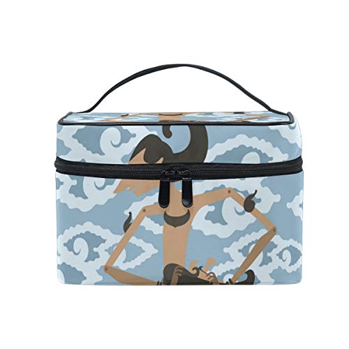 TIKISMILE Puppet Show Cosmetic Bag - Portable Travel Makeup Toiletry Organizer with Zipper for Women | Perfect for Travel, Gym & Daily Use
