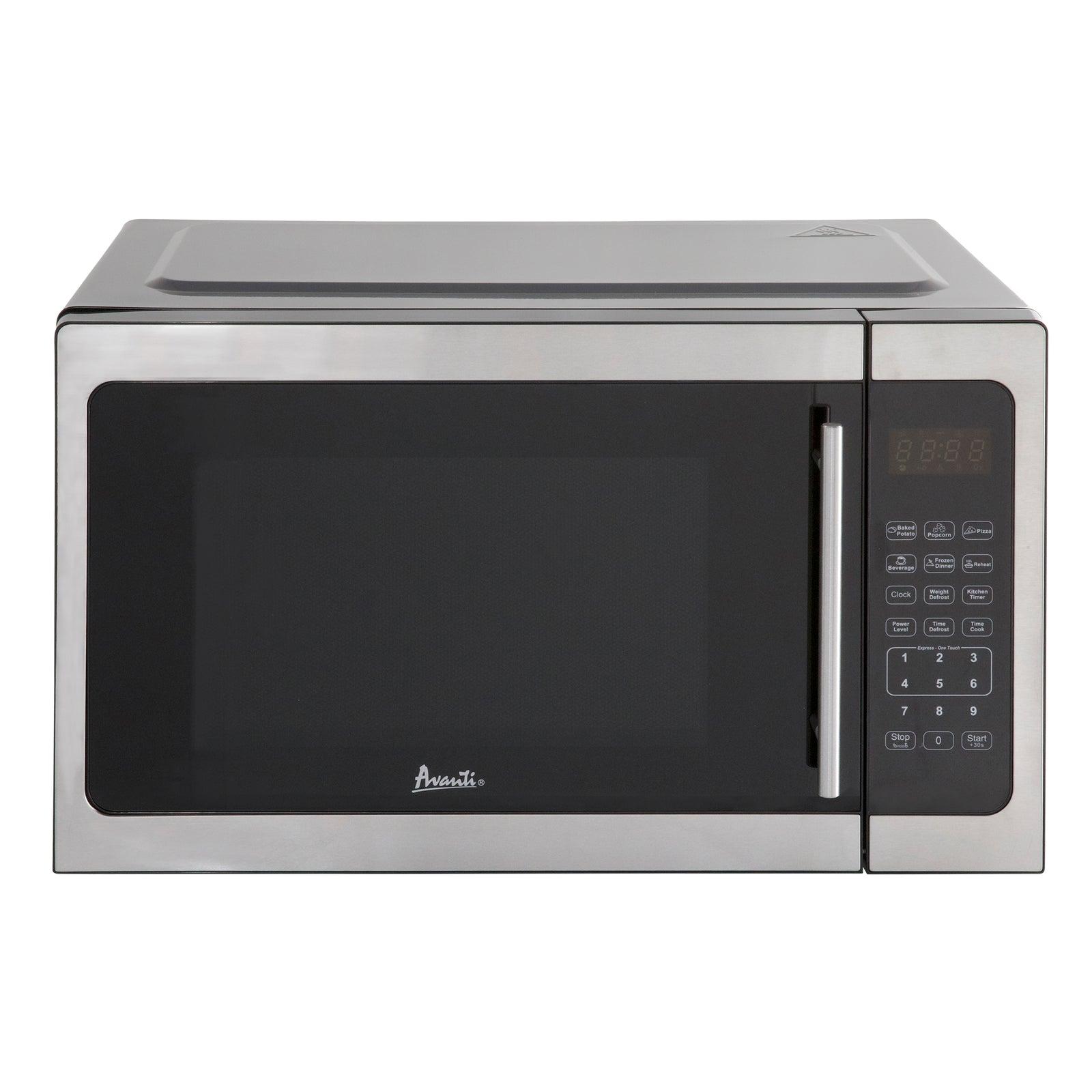 Avanti MT150V3S 1.5 Cu. Ft. Stainless Steel Countertop Microwave Oven - Compact & Powerful for Small Kitchens, Dorms, Offices & RVs