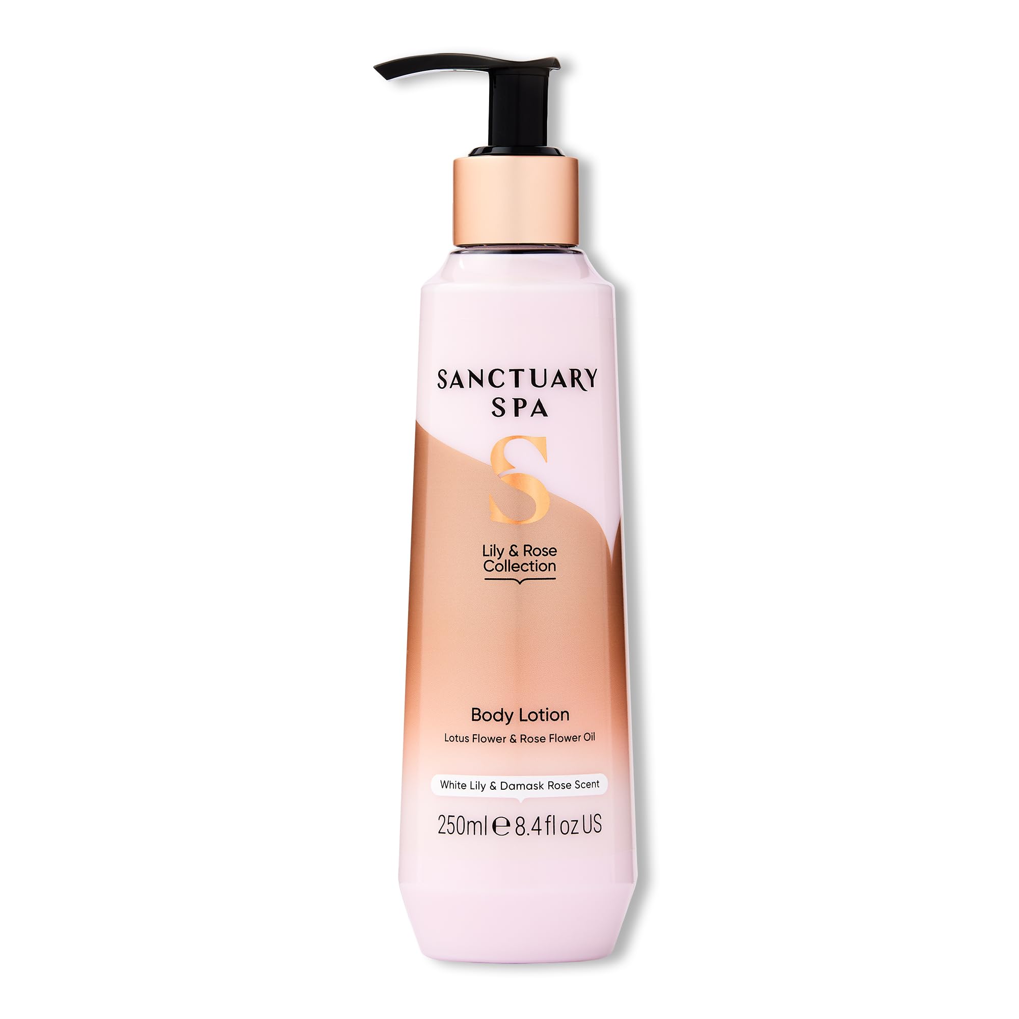 Sanctuary Spa Lily & Rose Body Lotion - Hydrating Moisturizer with Lotus Flower & Vitamin C, Vegan & Cruelty-Free 250ml | Perfect for Dry Skin & Daily Body Care