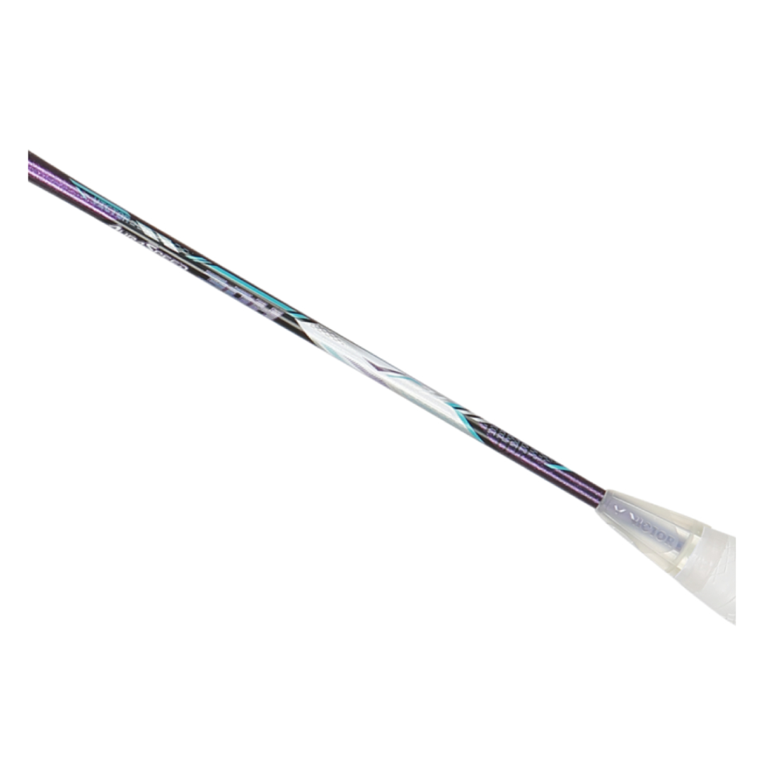 Victor Auraspeed 30H Strung Badminton Racket - Dark Purple | Lightweight Carbon Fiber Badminton Racquet for Advanced Players | Perfect for Singles & Doubles Tournaments, Training & Recreational Play