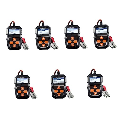 Milisten 7-Piece Automotive Battery Charger and Tester Kit - Car Battery Resistance Detector, Vehicle Battery Charger & Tester Tool Set (Black) - Perfect for DIY Car Maintenance, Roadside Emergencies & Auto Repair Shops