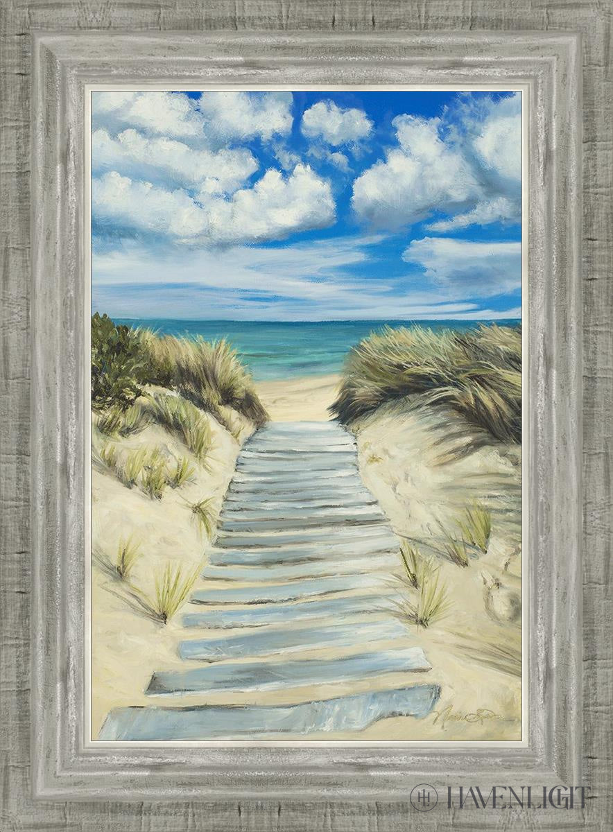 Seaside Decor - Handcrafted Broken Path Mosaic Art Piece for Home & Garden Wall Decor | Perfect for Beach House, Coastal Living Room, or Outdoor Patio