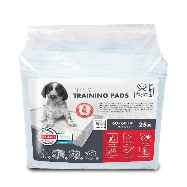 M PETS Puppy Training Pads - 60x60cm Large Absorbent Dog Pee Pads for Housebreaking, Potty Training & Puppy Care | Indoor & Outdoor Use for Small, Medium & Large Dogs
