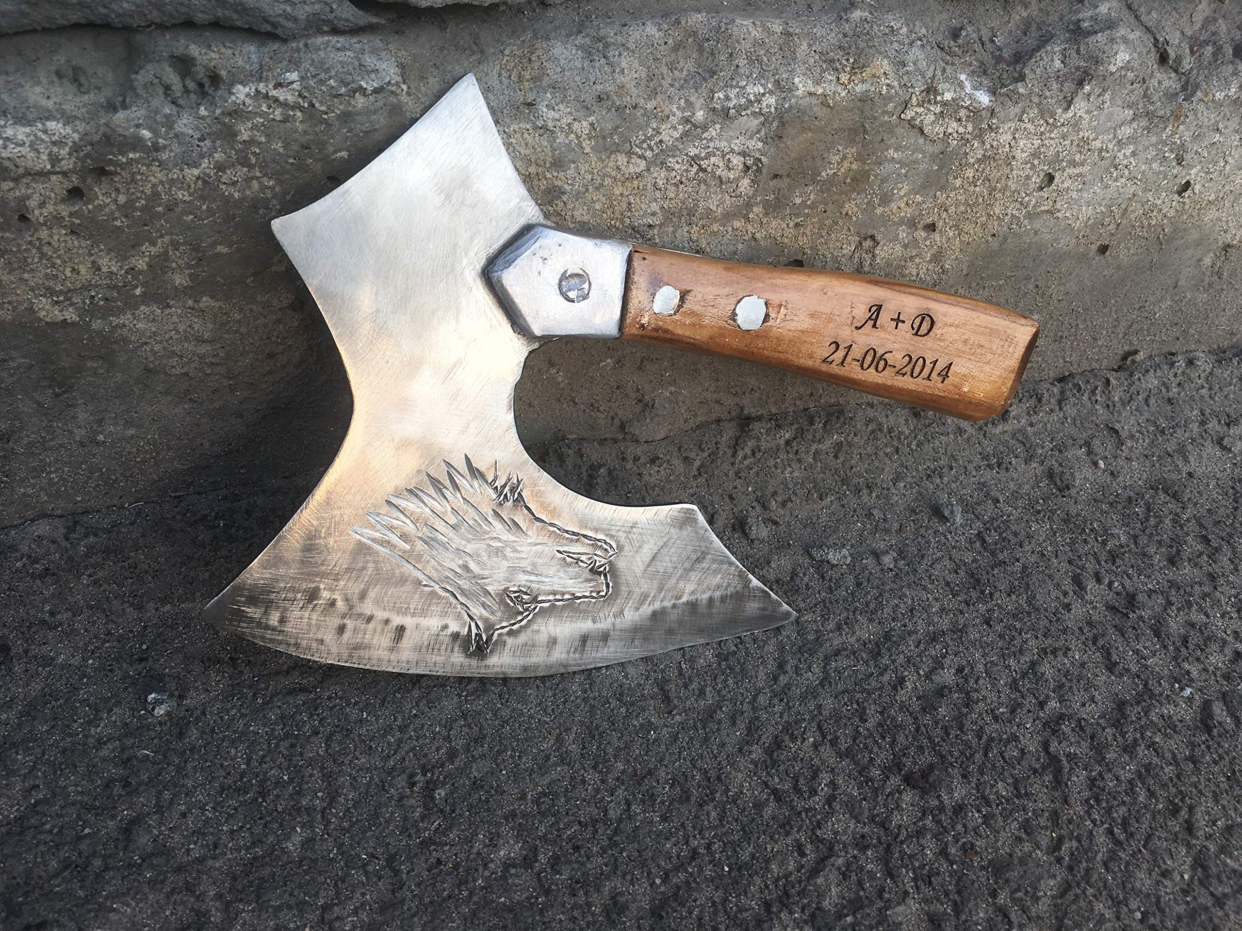 Premium Stainless Steel Kitchen Axe - Heavy Duty Meat Chopper & Butcher Knife | Viking-Inspired Chef Gift for Home Cooking & BBQ | Perfect for Chopping Meat, Vegetables & Wooden Boards