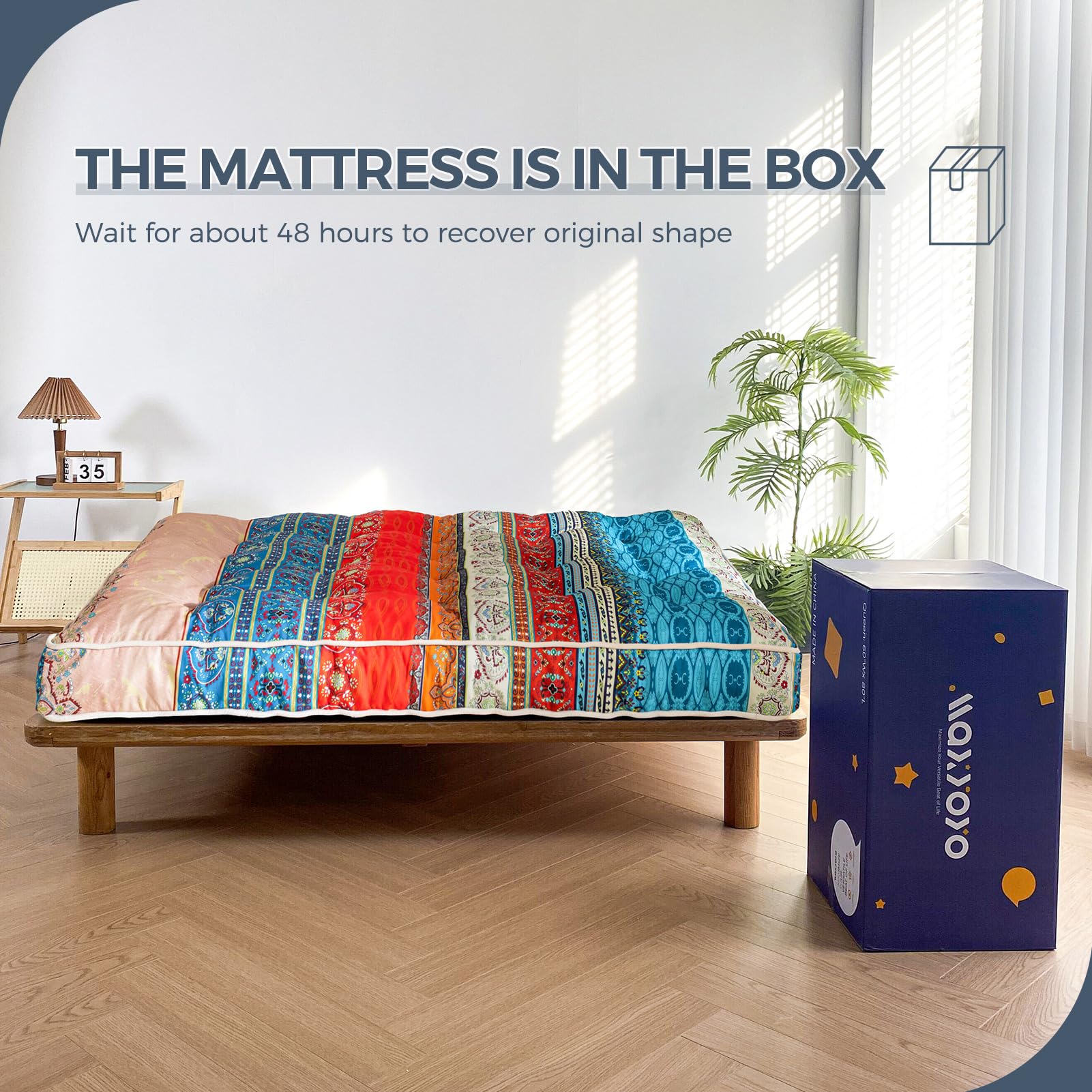 MAXYOYO 6 Inch Futon Mattress Full Size - Thickened Sofa Bed & Floor Mattress for Guest Room, Dorm, or Small Space - Comfortable & Versatile Sleeping Solution