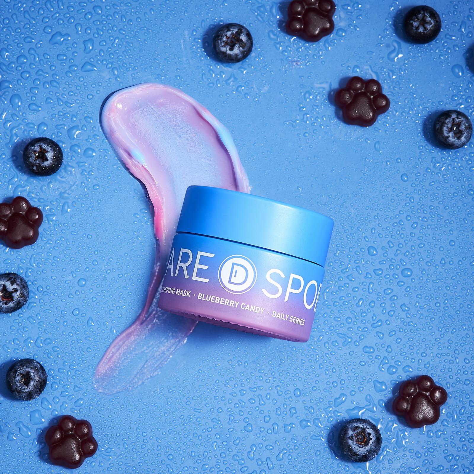 Overnight Lip Sleeping Mask - Blueberry Candy Flavor, Hydrating Lip Treatment for Dry & Cracked Lips | Shea Butter Infused, Deep Moisturizing Lip Care (0.42 Fl Oz) | Perfect for Nighttime Lip Repair & Winter Lip Protection