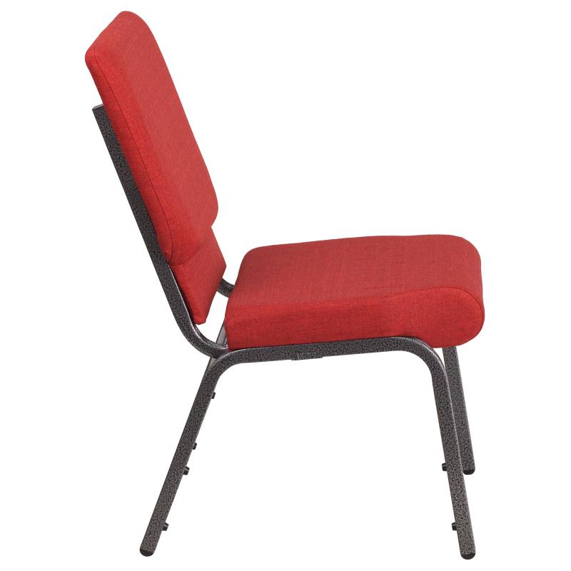 FLASH HERCULES Series 18.5''W Stackable Church Chair - Caramel Fabric & Copper Vein Frame - Perfect for Churches, Events, and Banquets