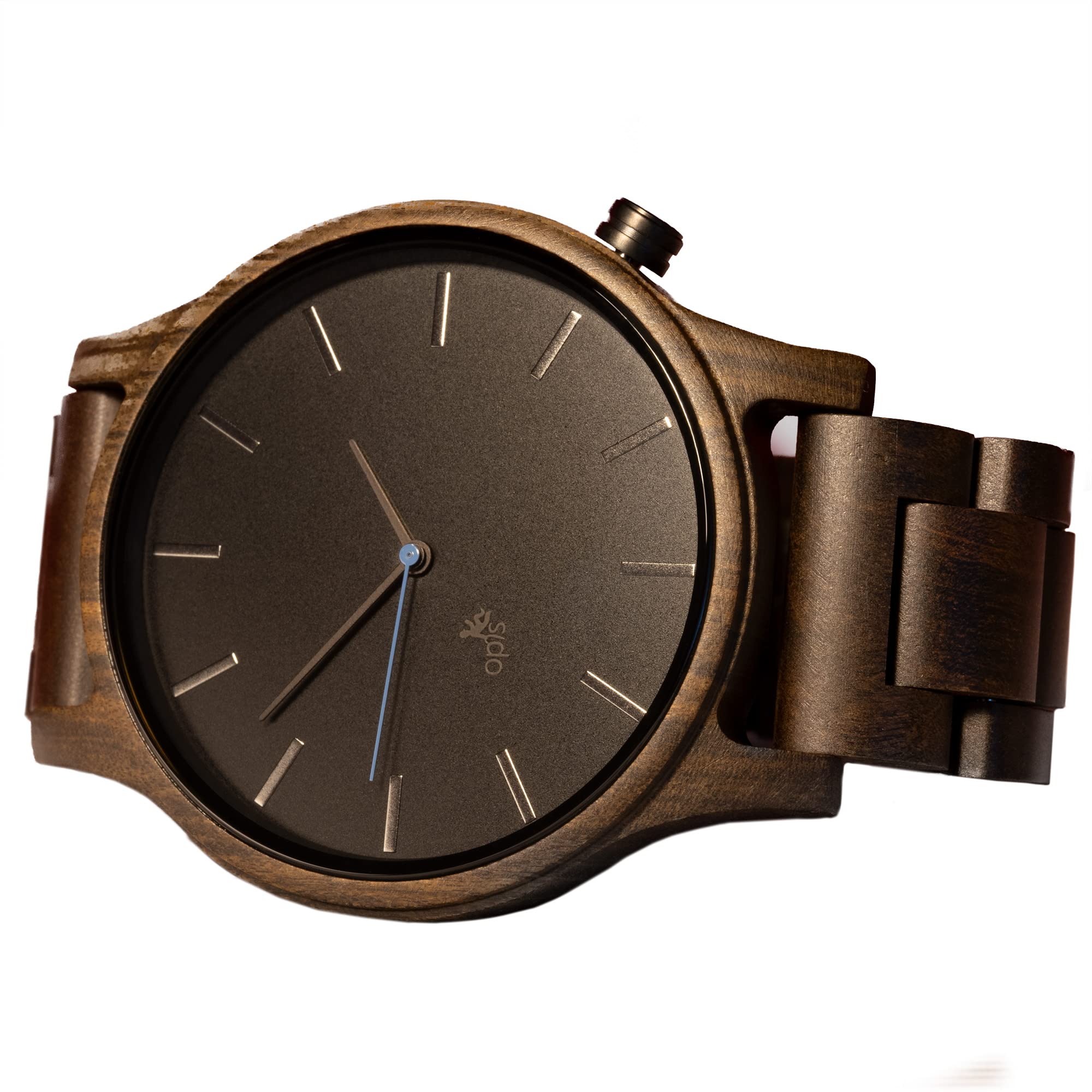 Opis UR-M1 Men's Wooden Watches - Black, Brown, Cream, Red Sandalwood, Zebra & Walnut Styles - Wood Watch Kit for Men - Perfect for Casual, Office, Outdoor & Gift Occasions