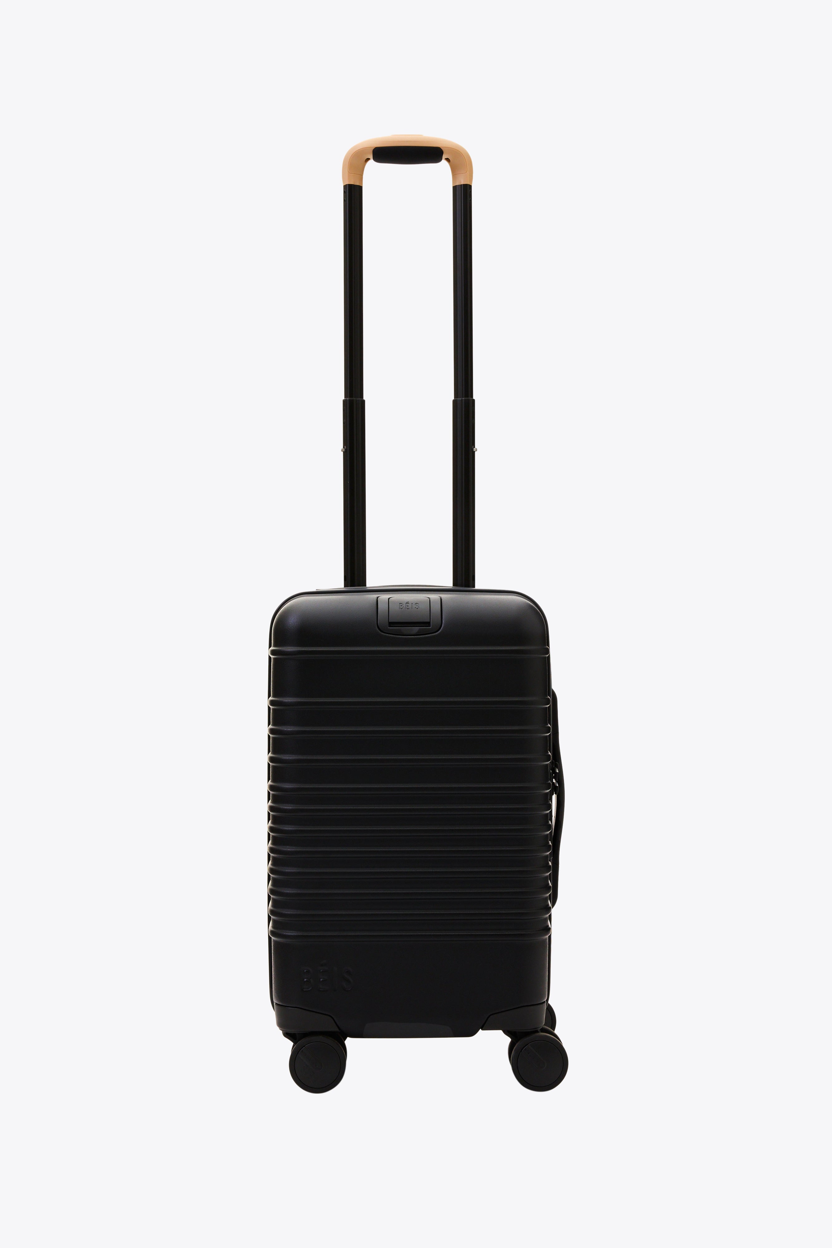 Compact Black Carry-On Roller Luggage - Perfect for Air Travel & Weekend Getaways