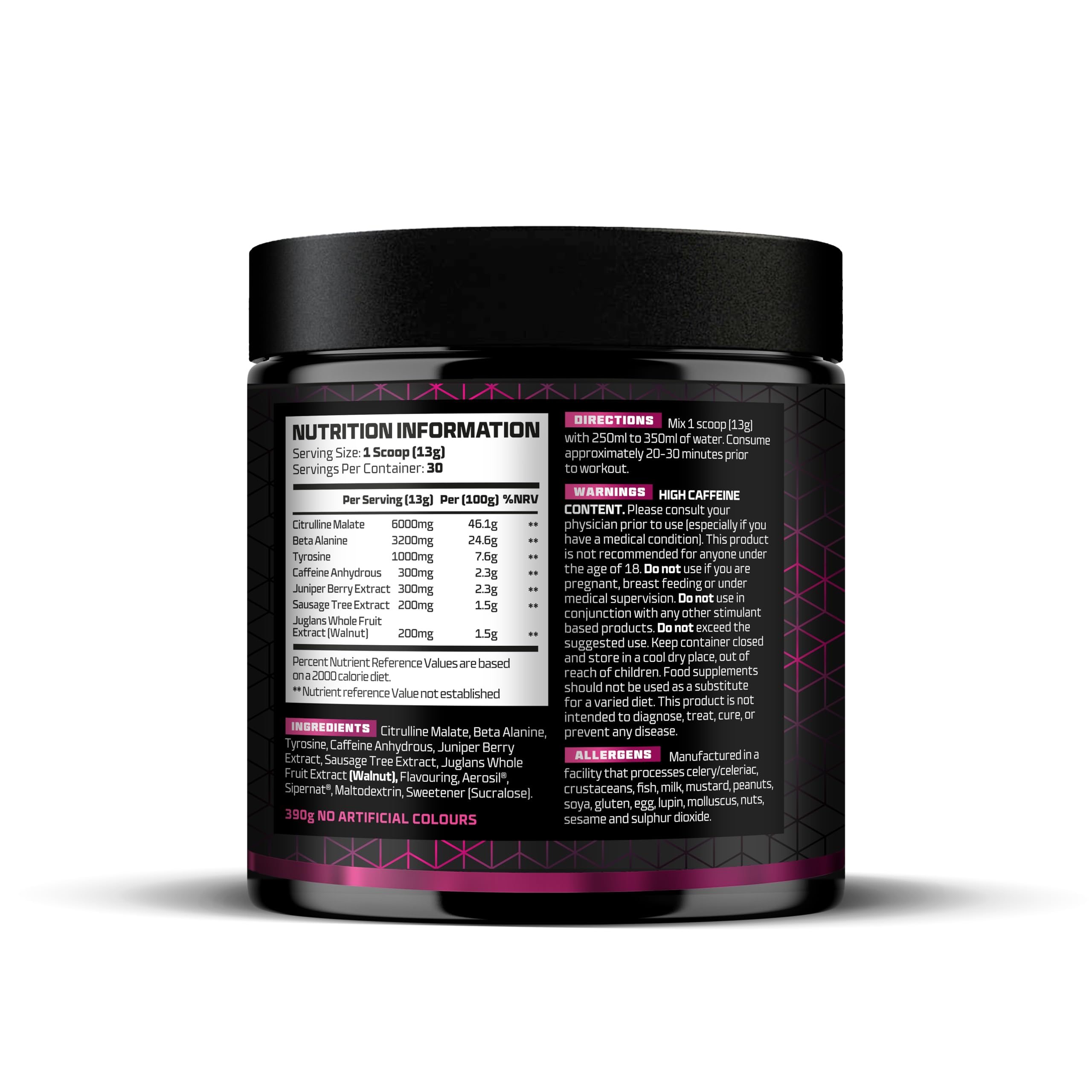 Beast Pharm STIM Pre Workout Powder 390g - Sour Cherry Flavor | Energy & Focus Booster for Gym, Fitness & Bodybuilding | Pre-Workout Supplement for Men & Women