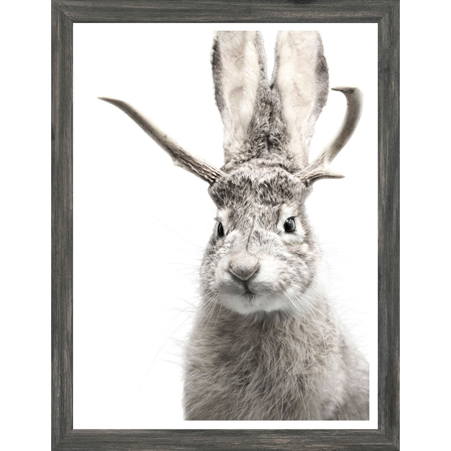 Jackalope Small Wall Art - Handmade Wooden Decor for Home & Office - Perfect for Living Room, Bedroom, or Gift Giving