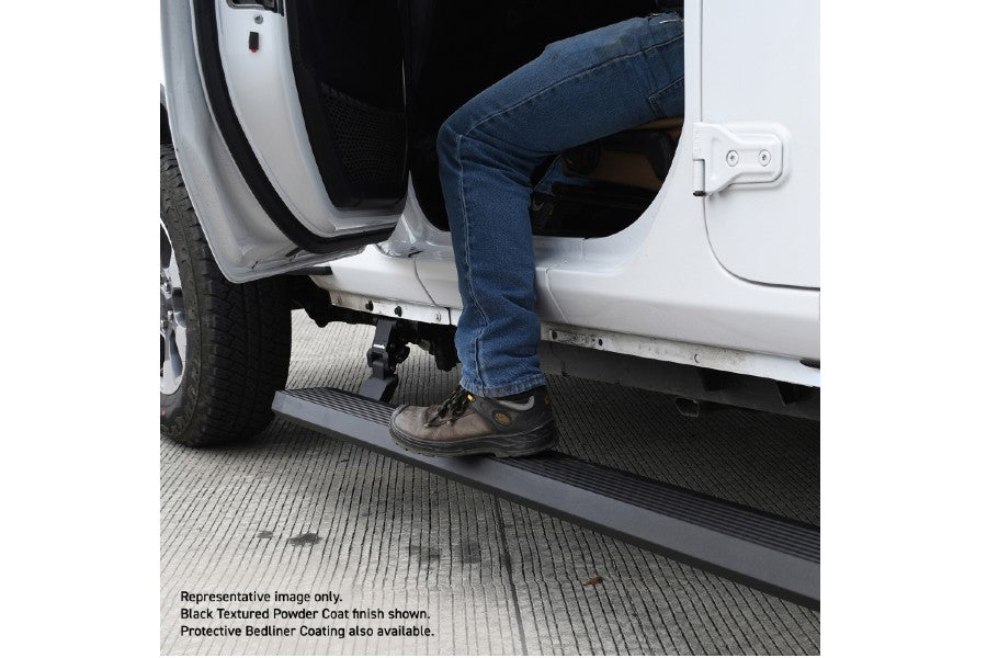 Go Rhino E1 Electric Running Board Kit for Dodge Ram 2500/3500 & Ford Ranger - Textured Black | Auto Step for Easy Truck Access & Off-Road Adventures