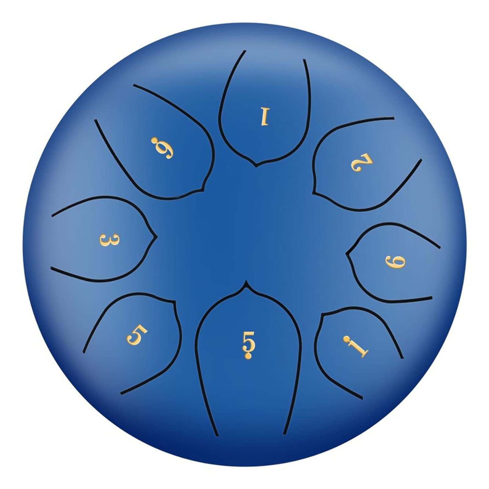 TSTS 8 Inch Steel Tongue Drum - 8 Note Handpan Drum Kit with Ethereal Sound | Percussion Instrument for Meditation, Yoga & Music Therapy | Durable Steel Construction (Color: Blue)