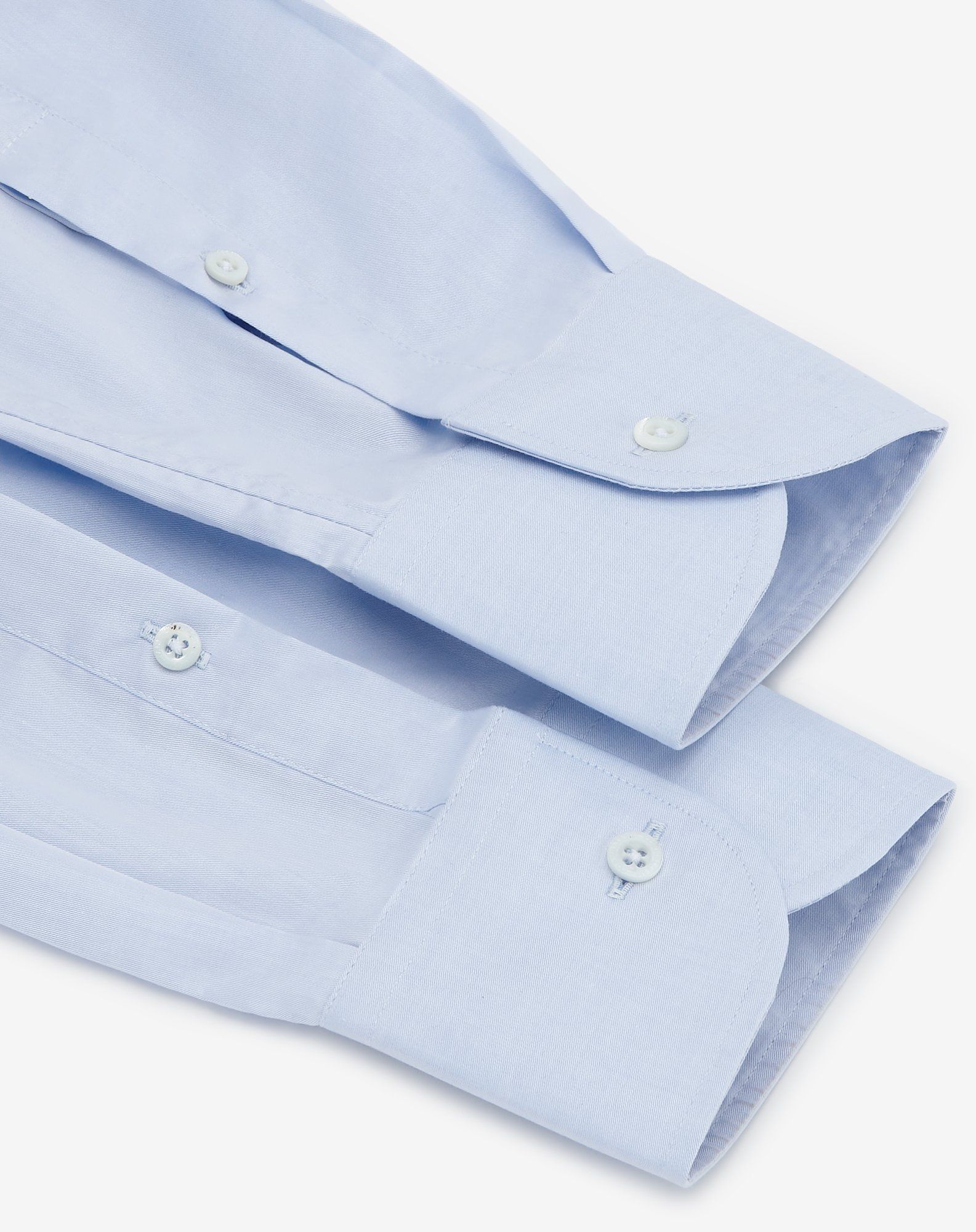 Premium Corneliani Cotton Fine Twill Dress Shirt for Men - Sky Blue | Business Casual & Formal Wear | Office, Wedding & Special Occasions