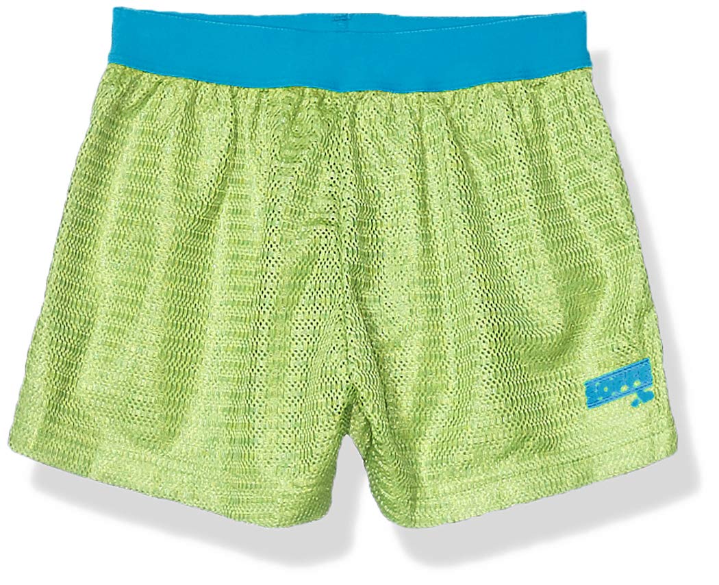 Soffe Girls' Big Lace Mesh Shorts - Comfortable Athletic Shorts for Running, Yoga & Casual Wear - Breathable Mesh Lined Workout Shorts for Teens & Women
