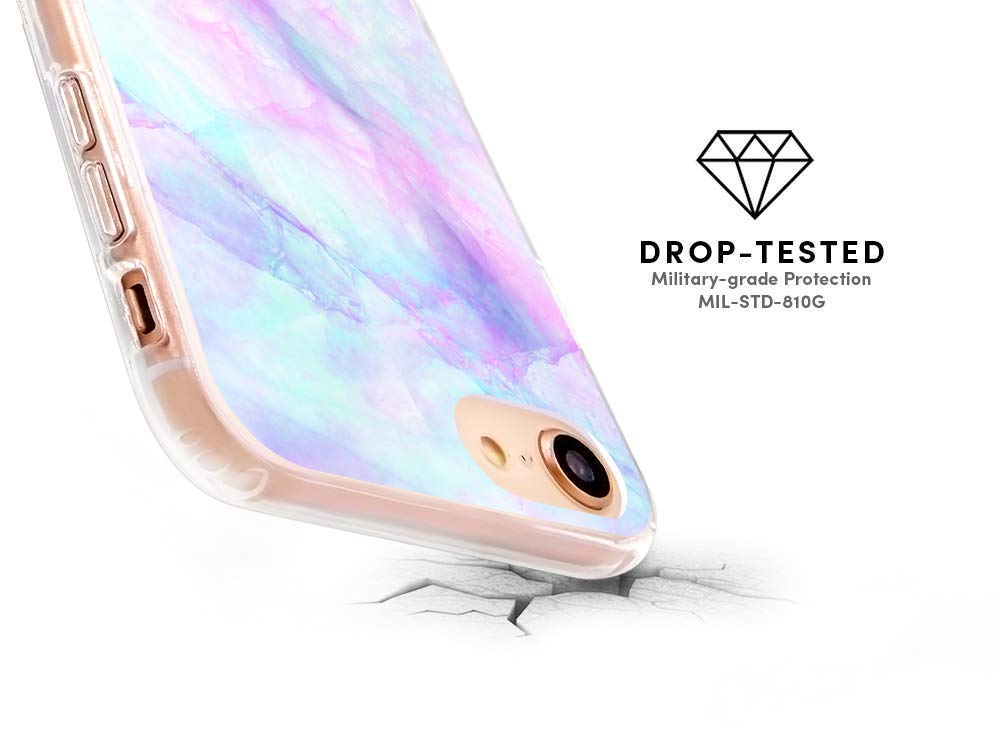 Casery Iridescent Crystal iPhone XR Case - Shockproof Protective Cover with Glitter Back for iPhone XR (2018) - Stylish & Durable Phone Case for Women & Girls | Perfect for Daily Use, Parties & Gifts
