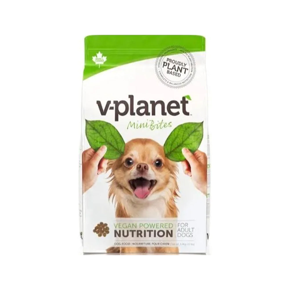 Mini Bites Adult Vegan Dog Dry Food - Plant-Based Nutrition for Small & Medium Dogs - Perfect for Sensitive Stomachs & Allergies - Ideal for Home, Travel & Outdoor Adventures