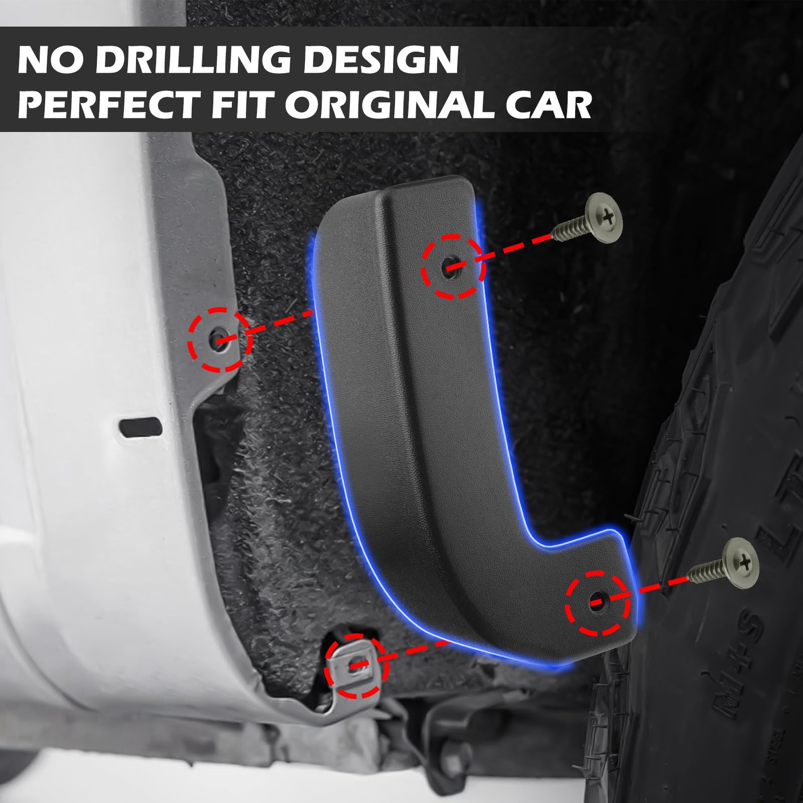 Mud Flap Delete Kit for Chevy Silverado 1500 (2019-2025) | Mud Guards Removal Accessories | Off-Road & Custom Truck Modification Upgrade