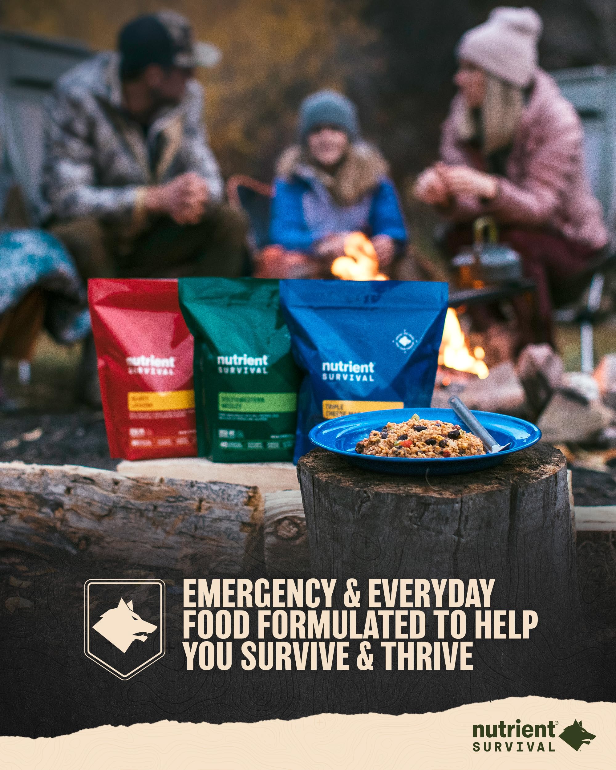 Nutrient Survival Protein Shake - Creamy Vanilla Whey Protein Powder | Freeze Dried Emergency Food with 40 Essential Nutrients | Gluten Free, 25 Year Shelf Life (15 Servings) - Perfect for Prepper Supplies, Camping & Survival Kits