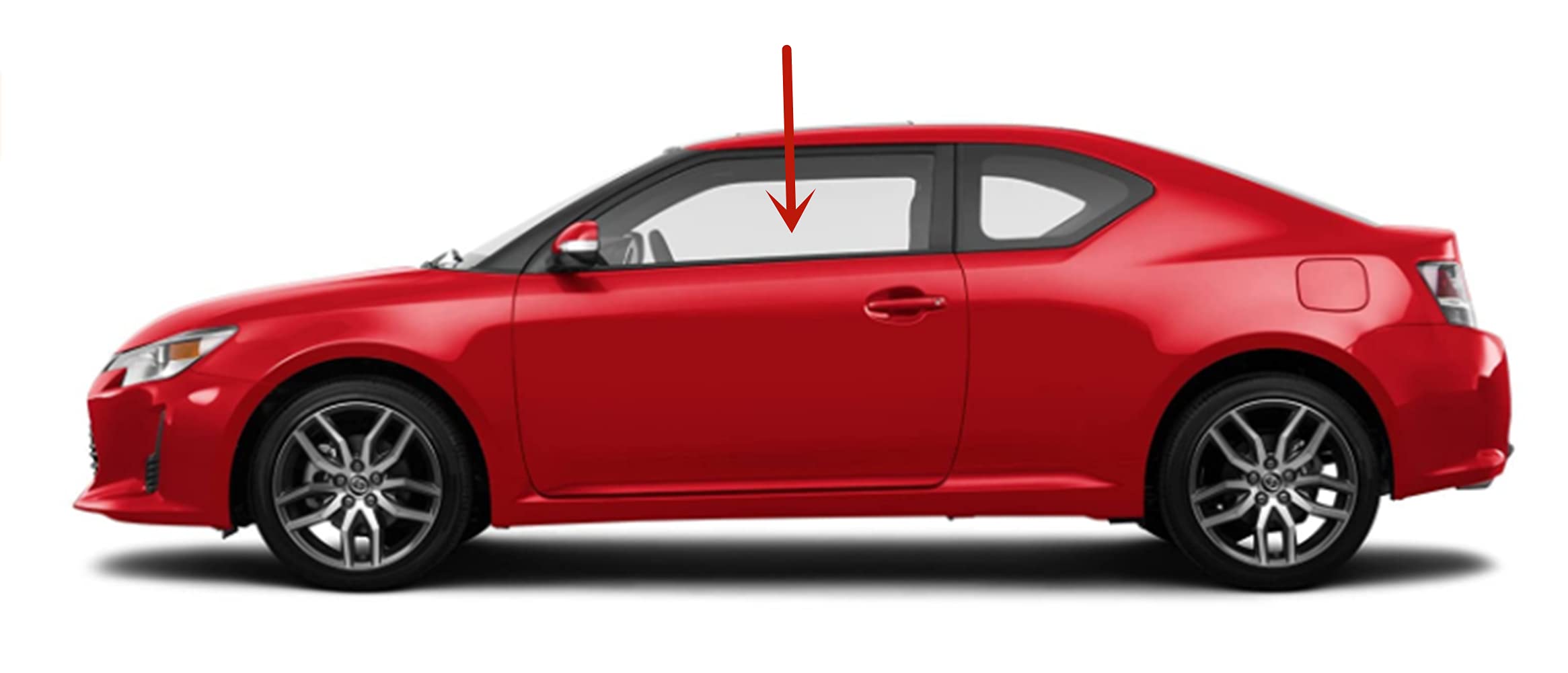 Replacement Driver Side Window Glass for Scion TC 2-Door Coupe 2011-2016 Models - Perfect for Auto Repair & DIY Car Maintenance