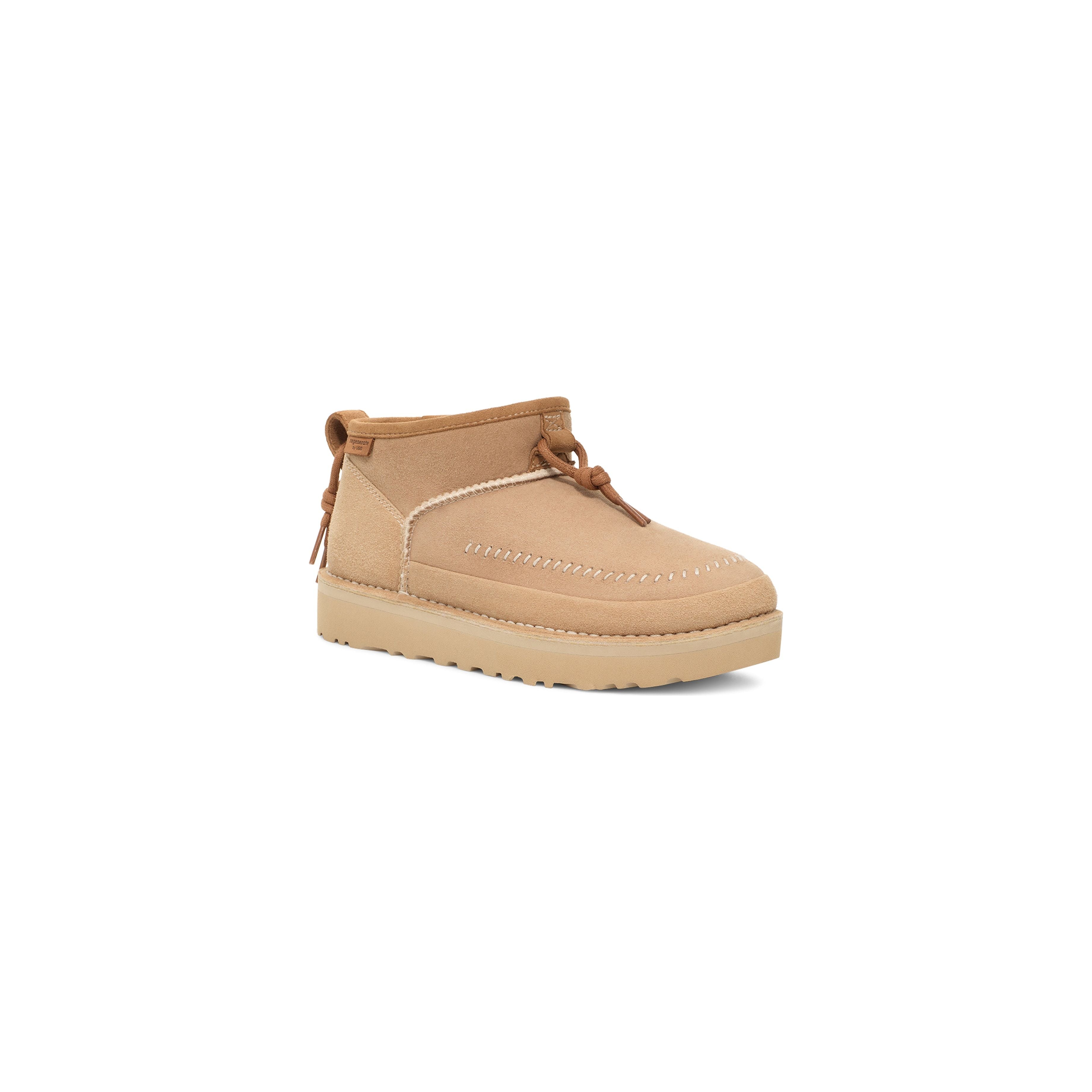 UGG Ultra Mini Boots for Men & Women - Sand Color, Crafted with Regenerated Materials | Perfect for Winter, Casual Outfits & Outdoor Adventures