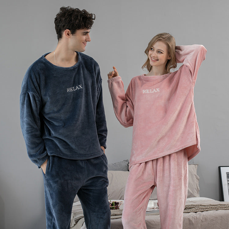 Cozy Flannel Pajama Sets for Women & Men - Winter Sleepwear, Couple Matching Loungewear - Perfect for Cold Nights, Christmas Gifts & Cozy Home Relaxation