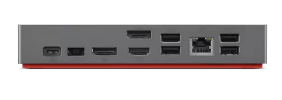 Lenovo ThinkPad Universal USB-C Dock v2 - 4K Dual Monitor Laptop Docking Station with Power Delivery, Ethernet, USB 3.0 Ports - Perfect for Home Office, Remote Work & Business Travel