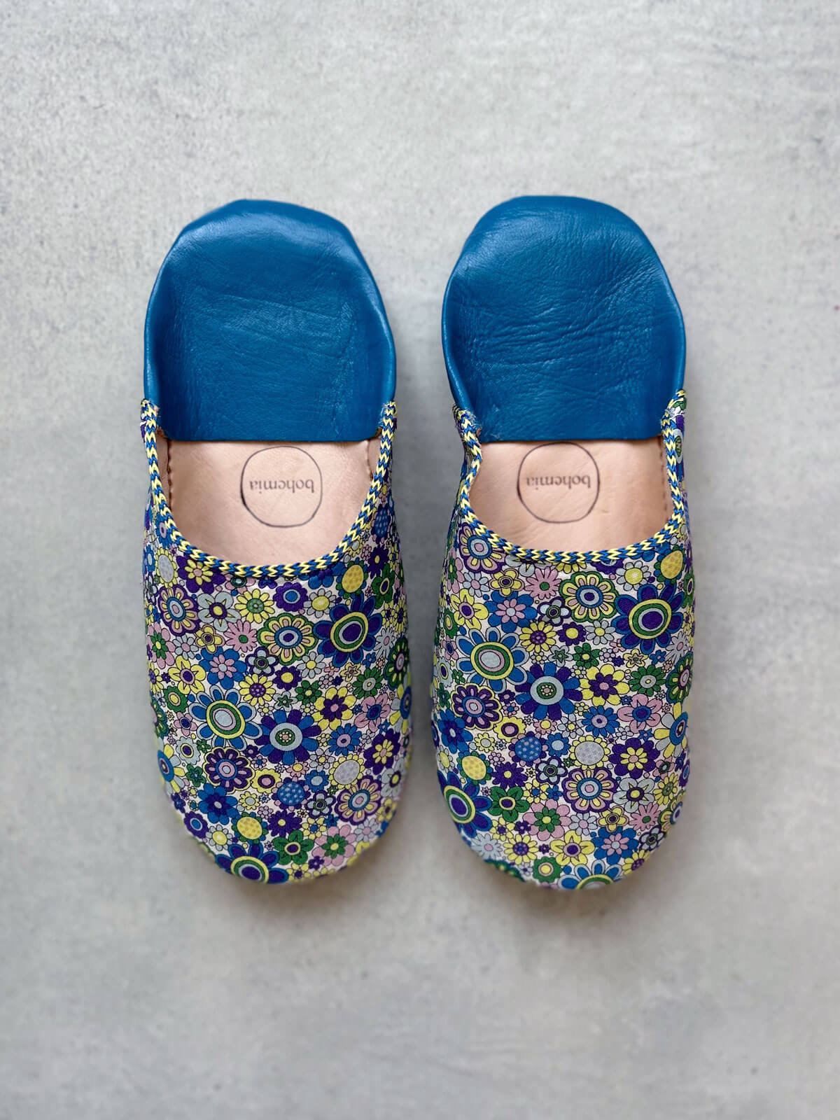 Liberty Print Babouche Slippers - Paradise Petals Floral Moroccan House Shoes for Women | Comfortable Indoor & Outdoor Slides for Home, Beach, and Lounge Wear