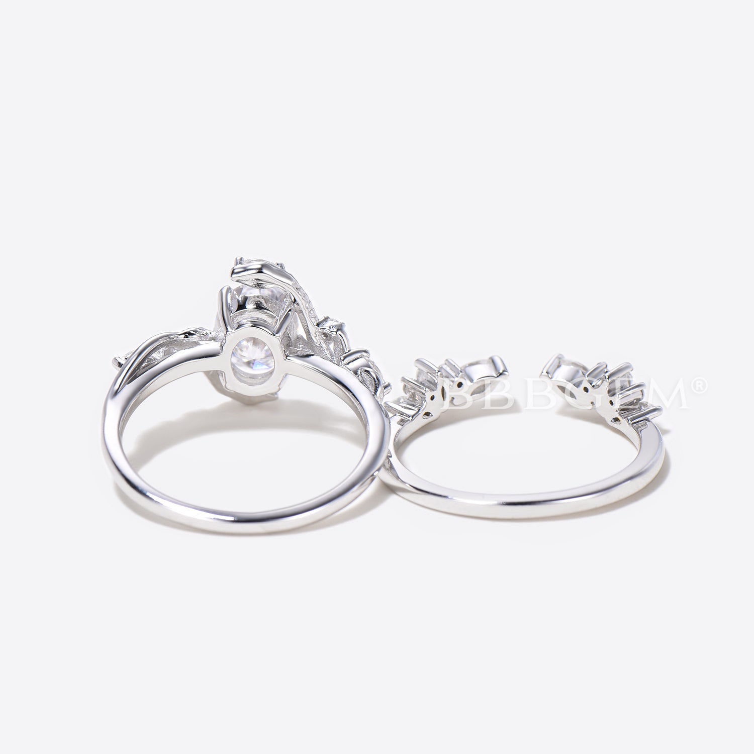 14K Gold Snake Ring with Oval Moissanite - Serpent Engagement Ring & Wedding Band - Perfect for Boho Brides, Anniversary Gifts & Unique Jewelry Lovers