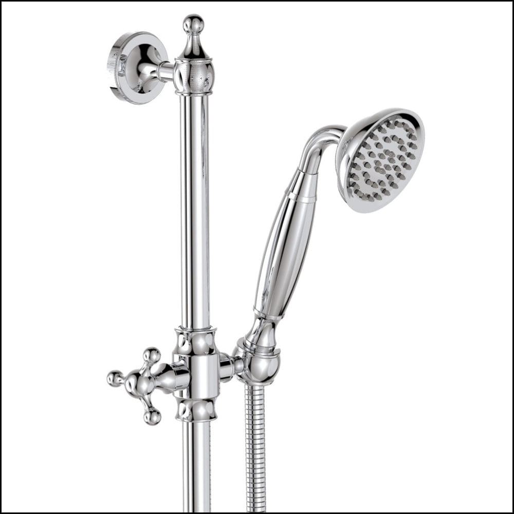 FIENZA Lillian Rail Shower Set in Chrome Finish - 336103 - Modern Bathroom Shower System for Spa-Like Experience