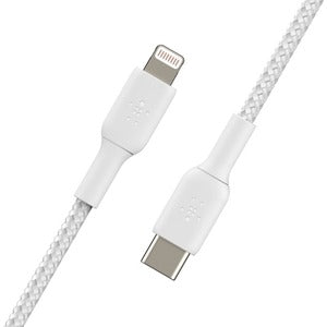 Belkin 2M Lightning to USB-C Fast Charging Cable - MFi Certified iPhone Charger Cord for iPhone 14/13/12/11/X - USB C Cable for MacBook, iPad Pro, Samsung Galaxy - White (CAA004BT2MWH) - Perfect for Home, Office & Travel Charging