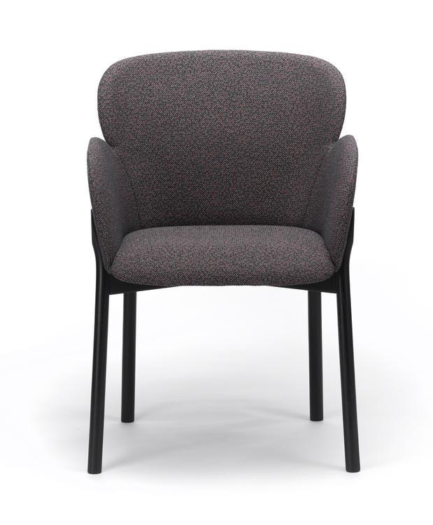 Ton Ginger Armchair - Mid-Century Modern Lounge Chair for Living Room, Office & Reading Nook | Comfortable Upholstered Accent Chair with Wooden Legs