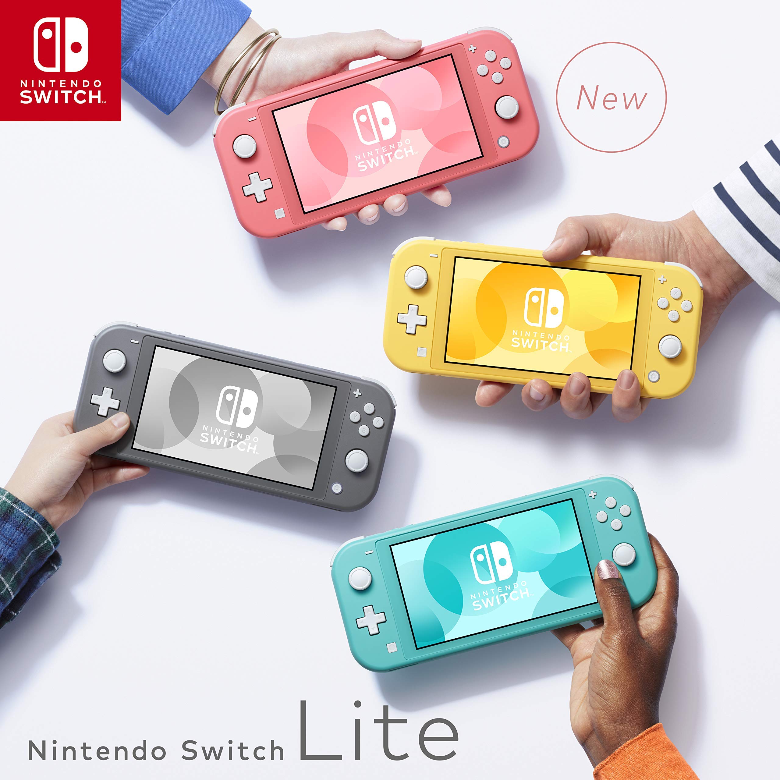 Refurbished Nintendo Switch Lite - Turquoise Portable Gaming Console for Travel, Commuting & Home Entertainment
