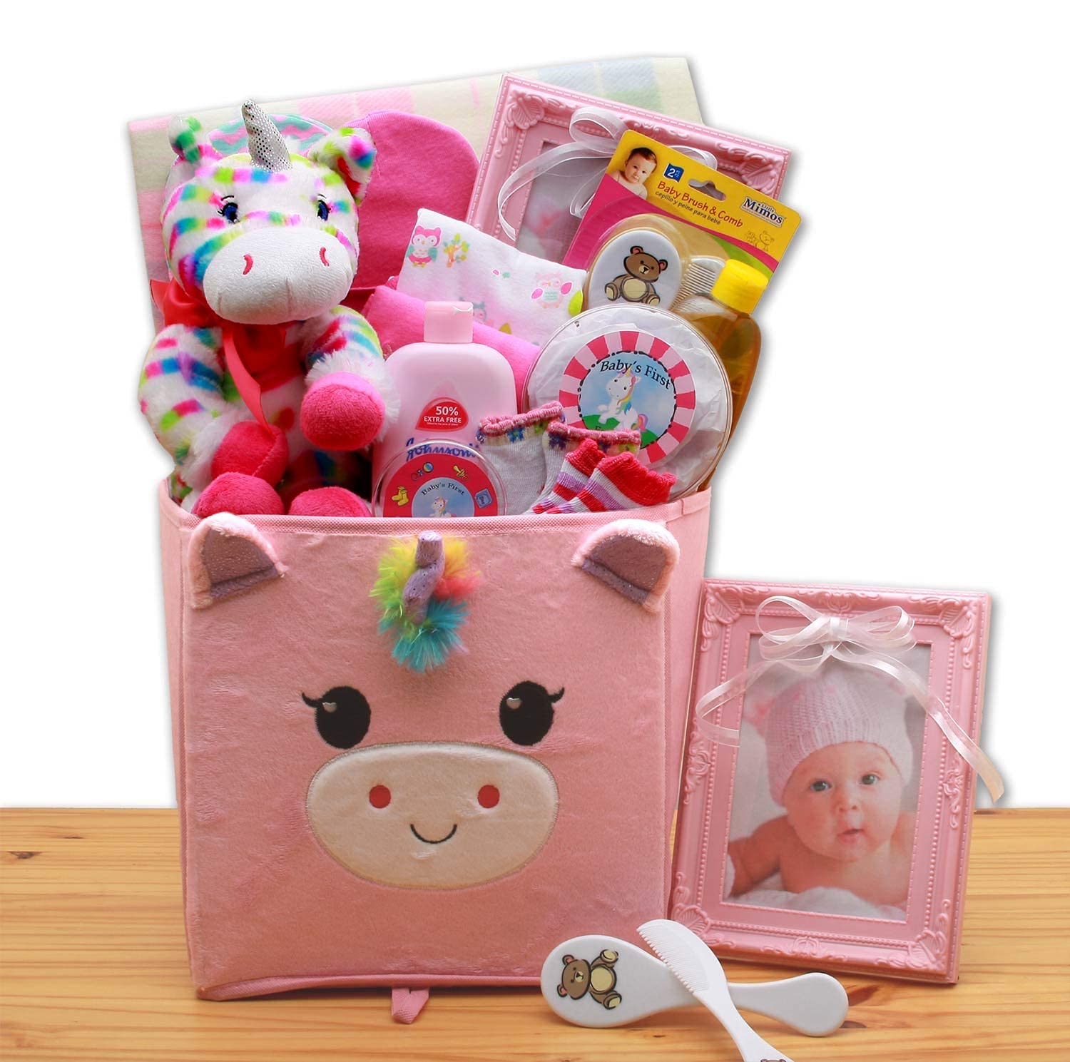 Adorable Baby Unicorn Gift Basket for Newborns & Toddlers - Perfect for Birthdays, Baby Showers & Nursery Decor