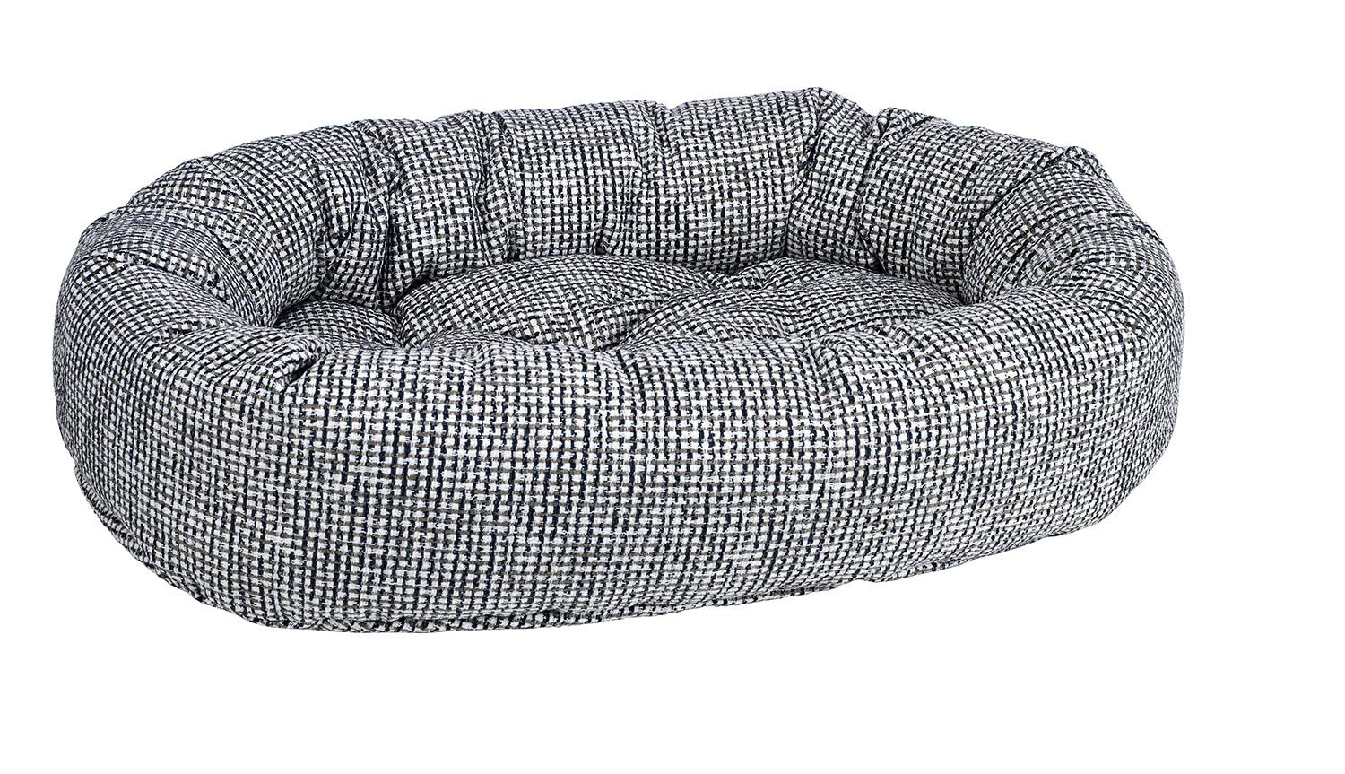 Bowsers Lakeside Diamond Chenille Donut Dog Bed (XL) - Ultra Soft & Comfortable Pet Bed for Large Dogs, Perfect for Bedroom, Living Room & Travel Use