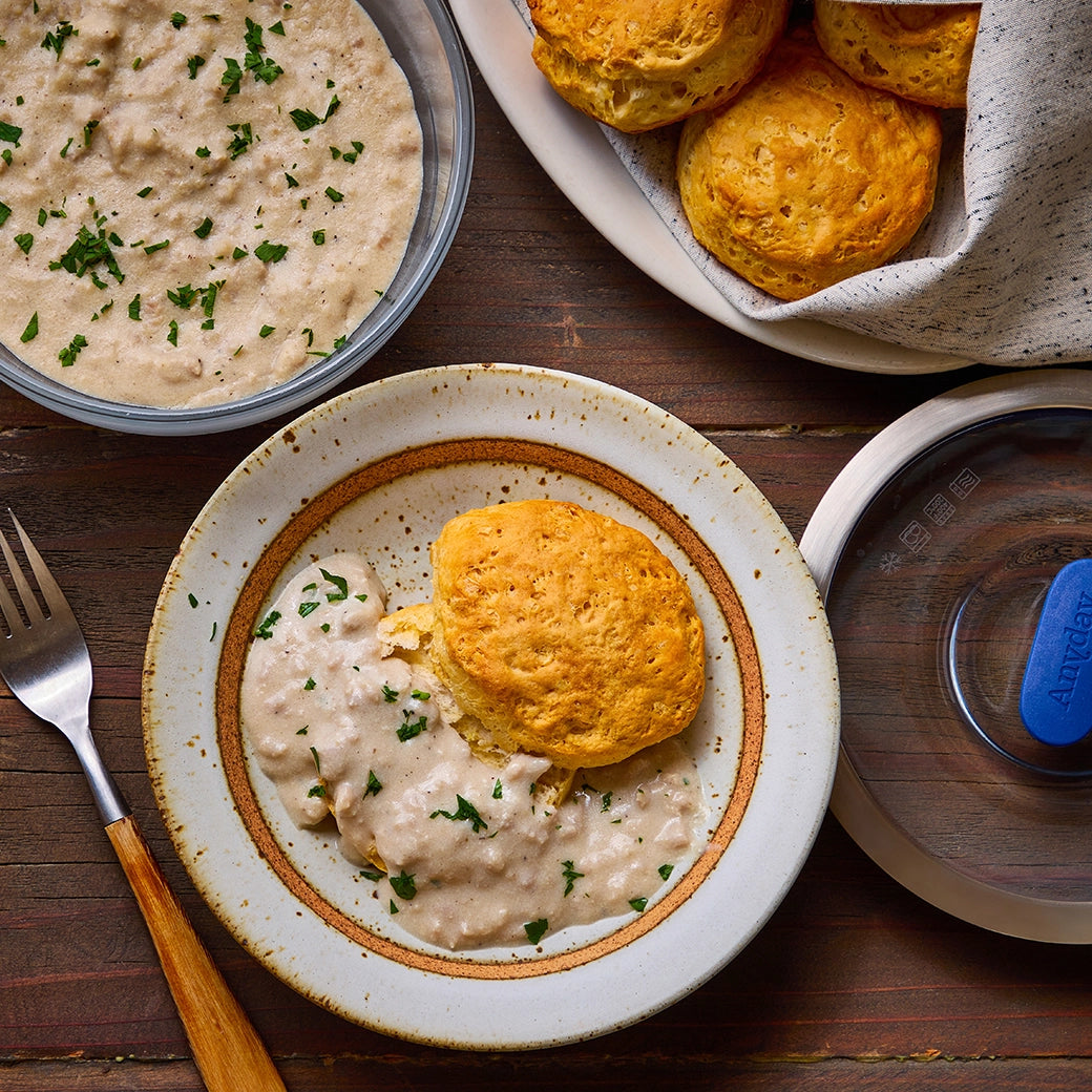 Easy Microwave Sausage Gravy Mix - Quick Homestyle Breakfast Sauce for Biscuits, Potatoes & More | Ready in Minutes