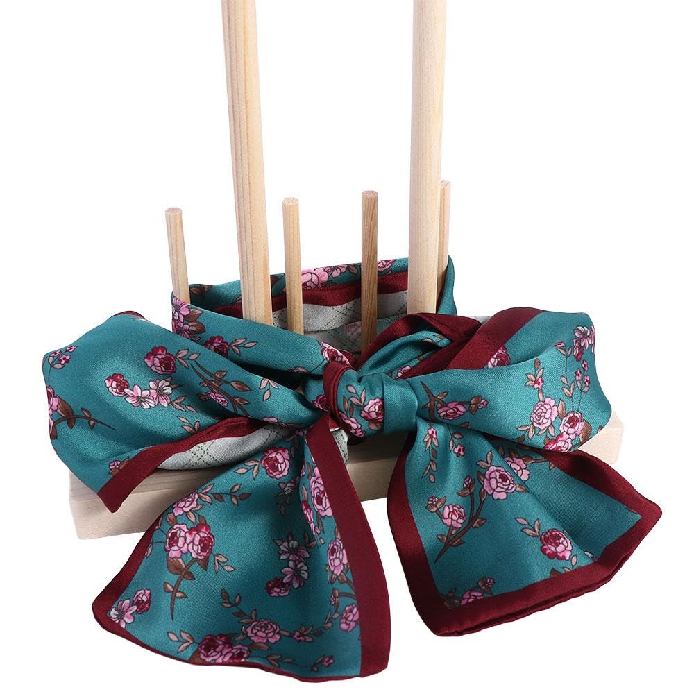 5-in-1 Wooden Bow Maker Tool Kit for DIY Ribbon Wreaths, Gift Wrapping, Hair Bows & Corsages - Perfect for Holiday Decorations, Party Crafts & Wedding Bouquets