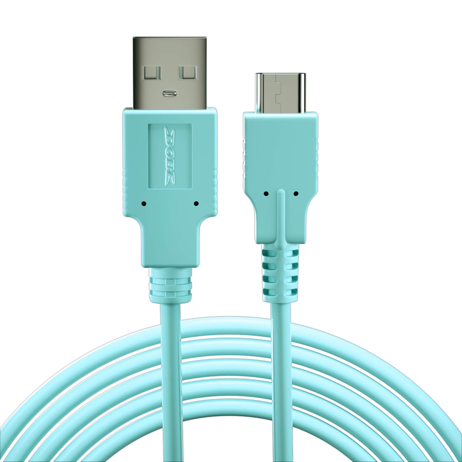 ECHZOVE Fast Charging Cable for Nintendo Switch & Pro Controllers - 4.92ft Light Blue USB-C Cord | Durable Charger for Switch Dock, Joy-Cons & Accessories | Perfect for Gaming at Home, Travel & On-The-Go Play