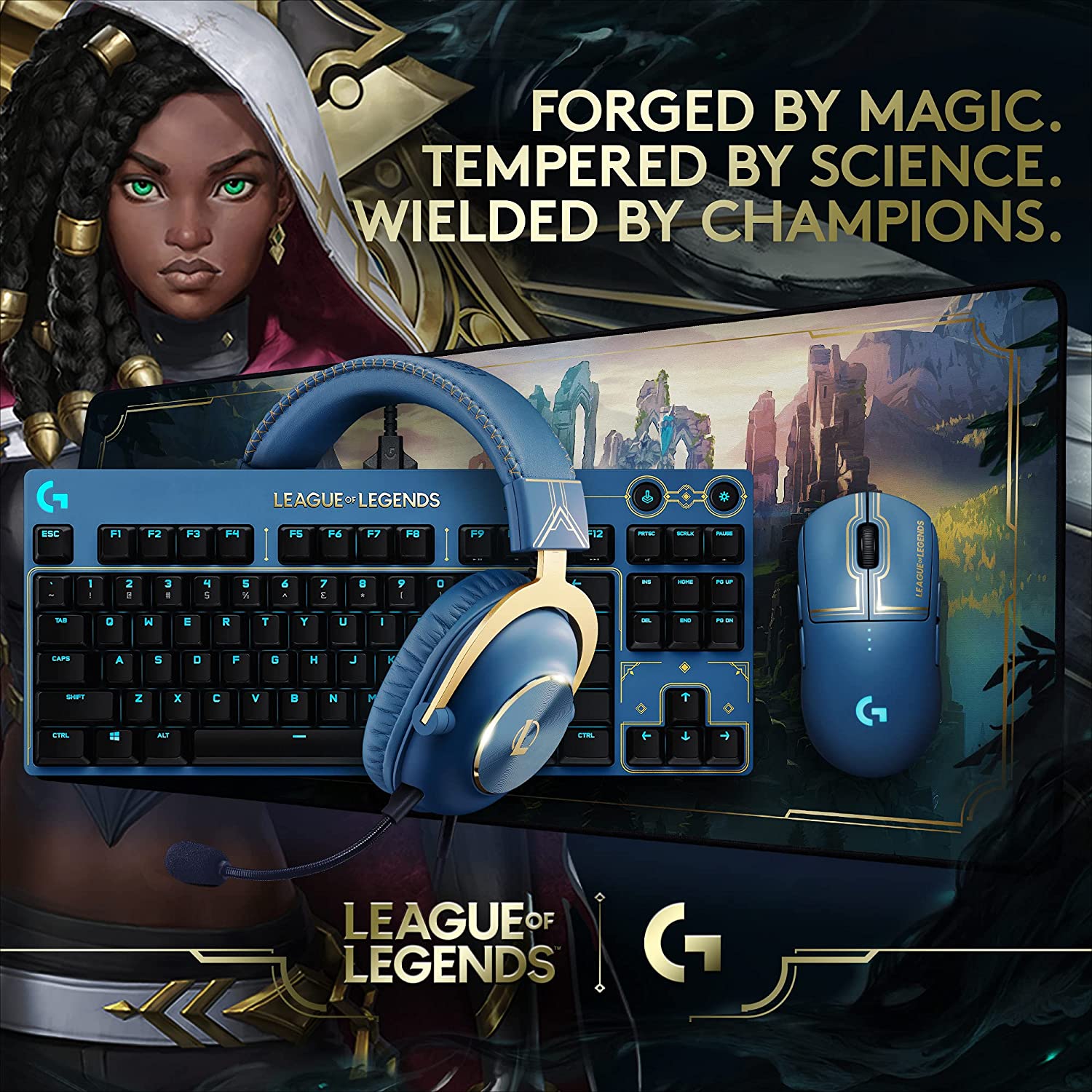 Logitech G PRO Mechanical Gaming Keyboard - Tenkeyless, RGB Backlit, Tactile Switches for Esports & Competitive Gaming - Perfect for PC, PS5, Xbox Series X Gaming Setup
